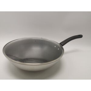 LocknLock Stainless Steel Wok Multi-Purpose Household Frying Pan 30cm